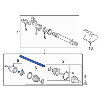 Acura OE - Front Right CV Axle Assembly