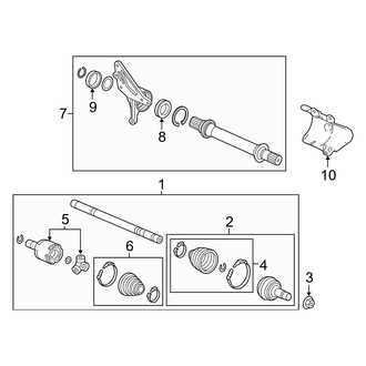 Acura OE - Front Suspension - Drive Axles