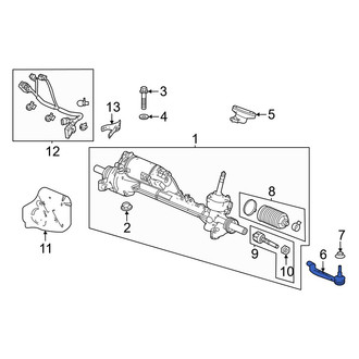 Acura OE - Front Right Outer Steering Tie Rod End