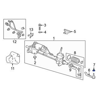 Acura OE - Outer Steering Tie Rod Nut