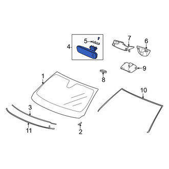 Acura OE - Front Interior Rear View Mirror