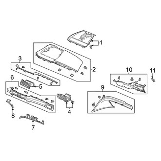 Acura OE - Instrument Panel Components (Passenger Side)