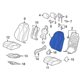 Acura OE - Front Right Seat Back Cushion