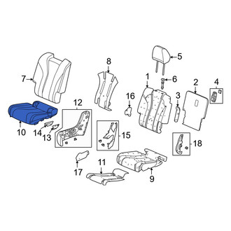Acura OE - Center Right Seat Cover