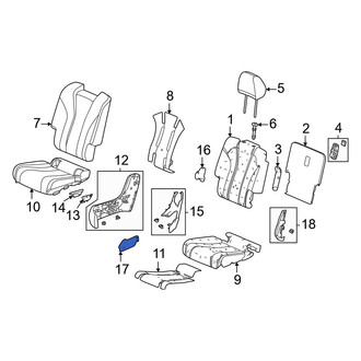 Acura OE - Seat Back Recliner Adjustment Mechanism Cover