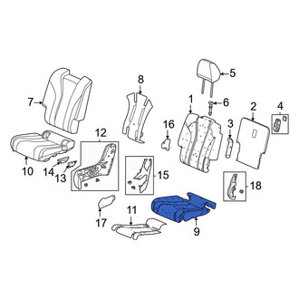 Acura OE - Center Right Seat Cushion Pad