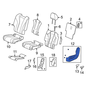 Acura OE - Front Left Outer Seat Trim Panel