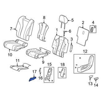Acura OE - Seat Back Recliner Adjustment Mechanism Cover