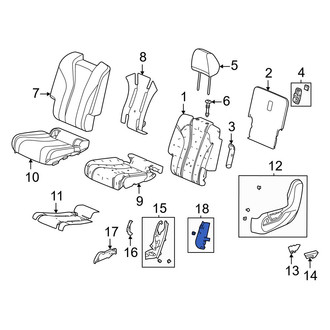 Acura OE - Seat Back Recliner Adjustment Mechanism Cover