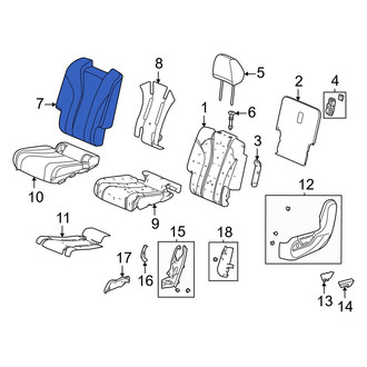 Acura OE - Center Left Seat Back Cushion Cover
