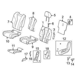 Acura OE - Seats & Tracks - Second Row Seats (Driver Side)