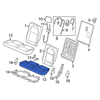 Acura OE - Center Left Seat Cover