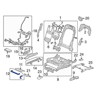Acura OE - Front Left Seat Frame Trim Panel Screw Cap