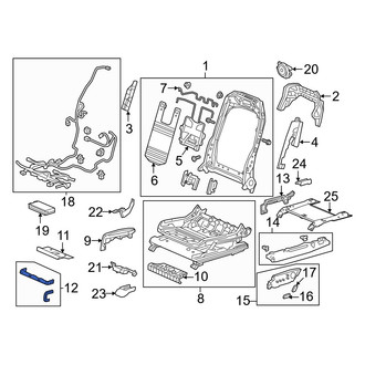 Acura OE - Front Left Seat Frame Trim Panel Screw Cap