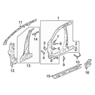 Acura OE - Pillars, Rocker & Floor - Inner Structure