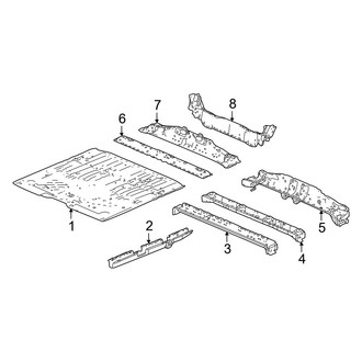 Acura OE - Pillars, Rocker & Floor - Floor & Rails