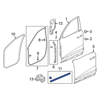 Acura OE - Front Right Lower Door Shell Seal