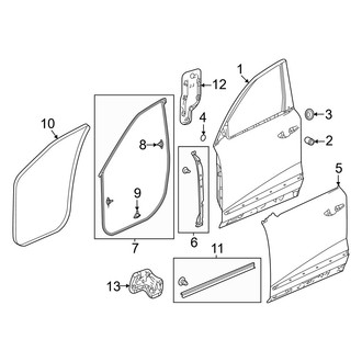 Acura OE - Front Door - Door & Components