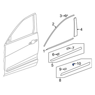 Acura OE - Lower Door Molding Clip