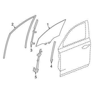 Acura OE - Front Door - Glass & Hardware