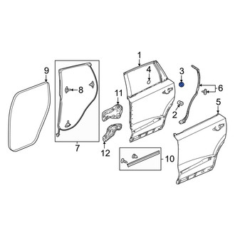 Acura OE - Front Door Shell Grommet
