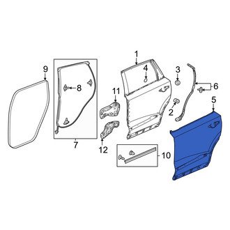 Acura OE - Rear Left Outer Door Outer Panel