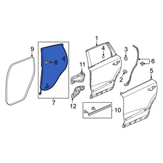 Acura OE - Rear Left Outer Door Seal