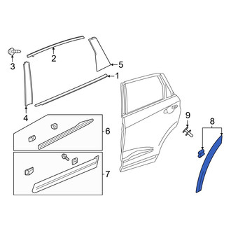 Acura OE - Front Left Wheel Arch Molding
