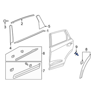 Acura OE - Wheel Arch Molding Clip