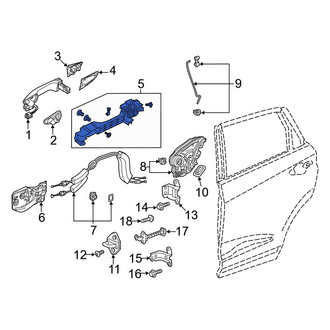 Acura OE - Front Left Exterior Door Handle Base