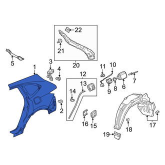 Acura OE - Rear Left Quarter Panel