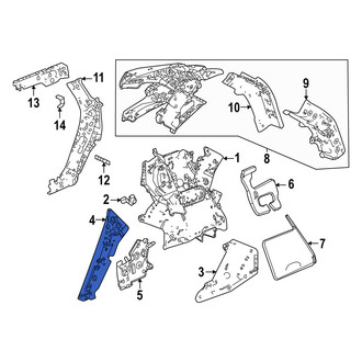 Acura OE - Left Body C-Pillar