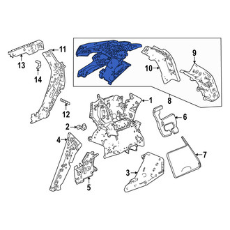 Acura OE - Rear Left Upper Body D-Pillar