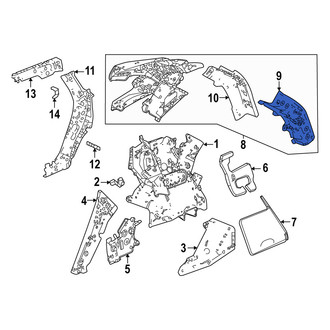 Acura OE - Rear Left Lower Body D-Pillar