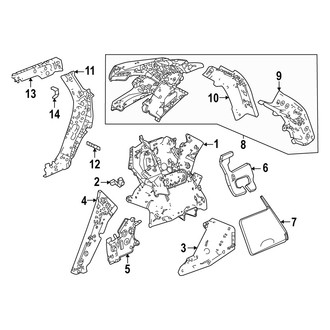 Acura OE - Quarter Panel - Inner Structure