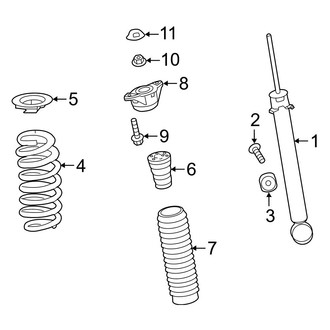 Acura OE - Rear Suspension - Shocks & Components (FWD)