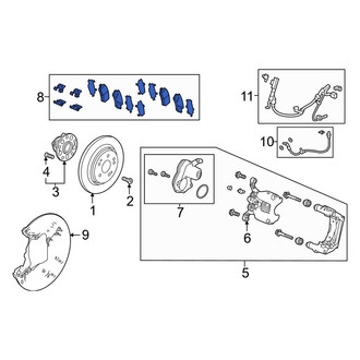 Acura OE - Rear Disc Brake Pad Set