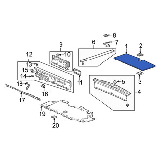 Acura OE - Rear Floor Storage Compartment Lid