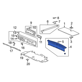 Acura OE - Rear Liftgate Trim Scuff Plate