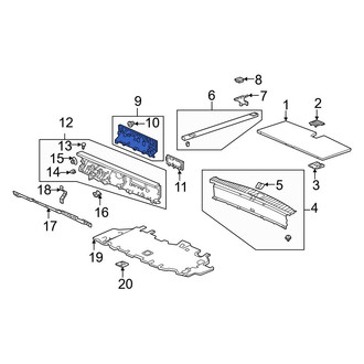 Acura OE - Rear Floor Storage Compartment Lid