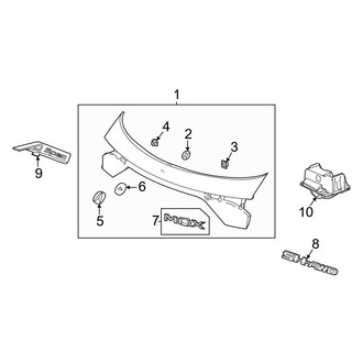 Acura OE - Lift Gate - Exterior Trim