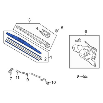 Acura OE - Rear Wiper Blade