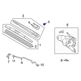 Acura OE - Wiper Arm Nut