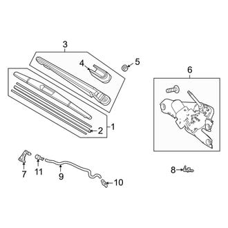 Acura OE - Lift Gate - Wiper & Washer Components