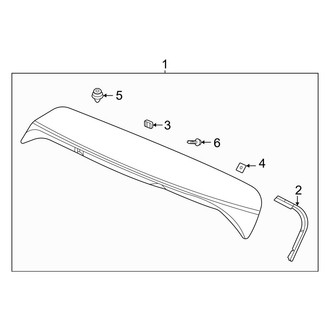 Acura OE - Lift Gate - Spoiler