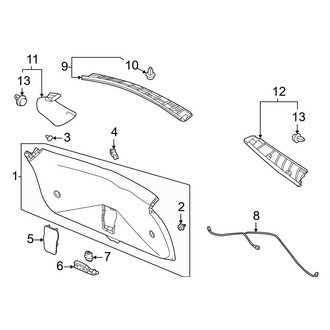 Acura OE - Lift Gate - Interior Trim
