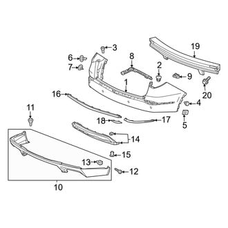 Acura OE - Rear Bumper - Bumper & Components