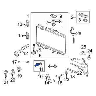 Acura OE - Engine Cooling Fan Temperature Switch