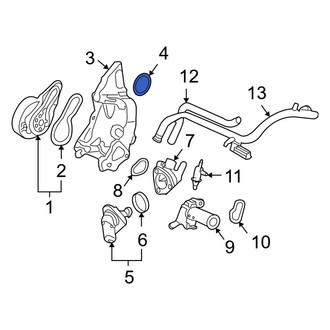 Acura OE - Upper Engine Coolant Outlet O-Ring