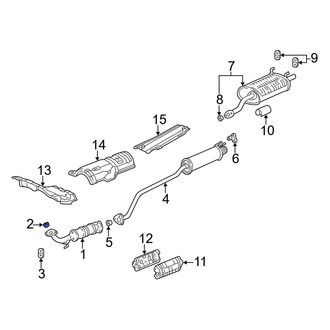 Acura OE - Rear Catalytic Converter Gasket
